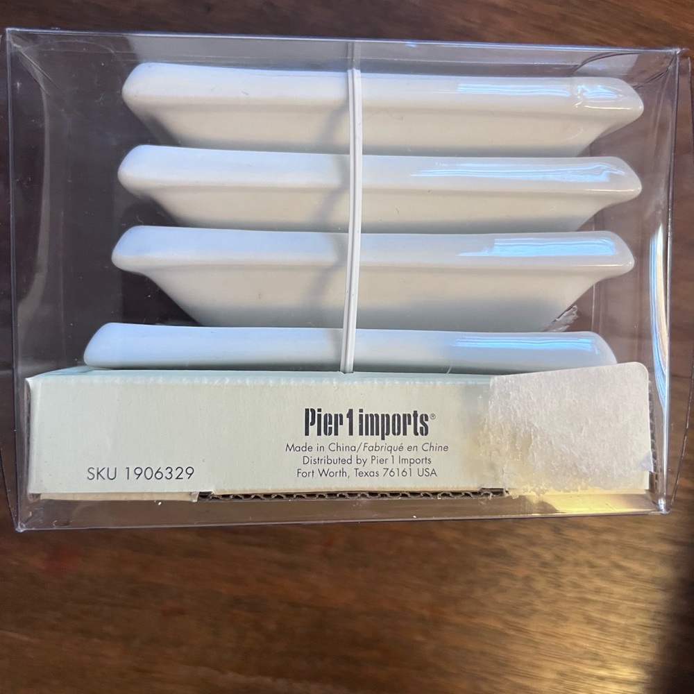 Porcelain Soy Dishes Set of 4